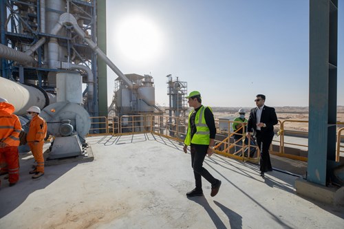 Ahmed Abu Hashima's visit to EC Cement Plant image 4
