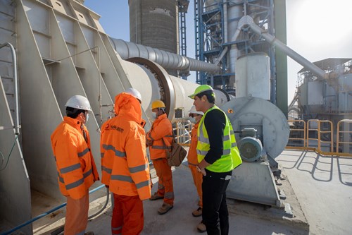 Ahmed Abu Hashima's visit to EC Cement Plant image 6